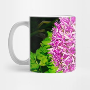 Beautiful Purple Flower Blooming In Spring Landscape Mug